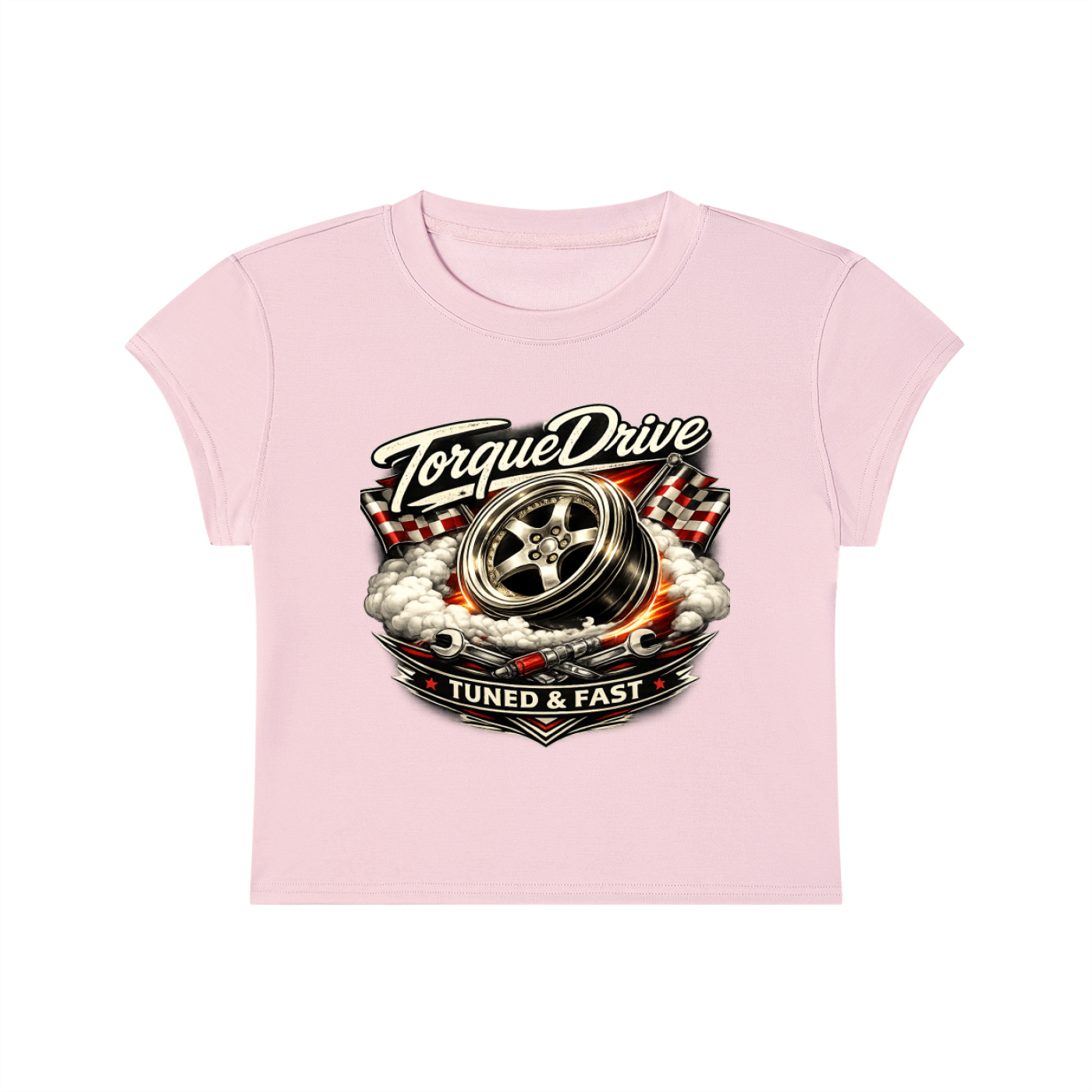 Women's Slim-Fit Torque Drive Cropped T-Shirt