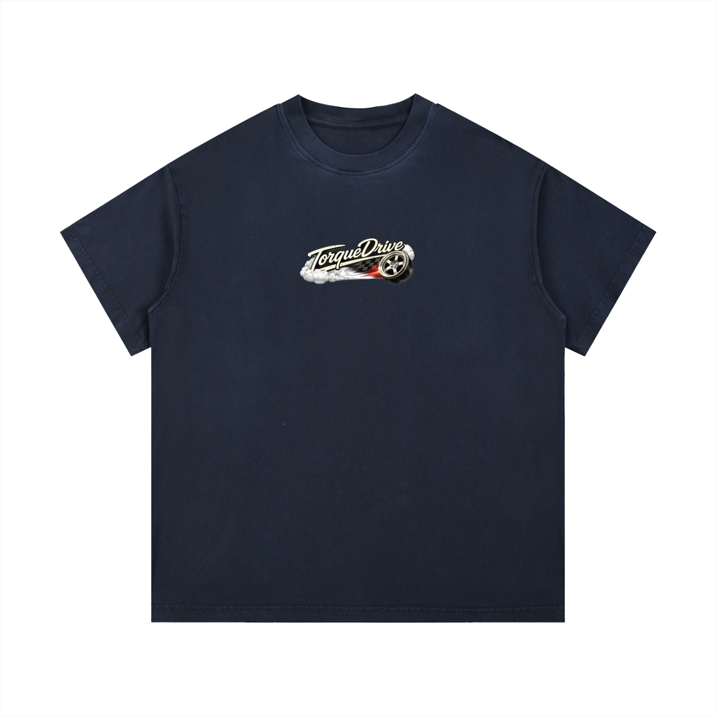 Mens Vintage Wash Torque Drive Cotton T-Shirt
