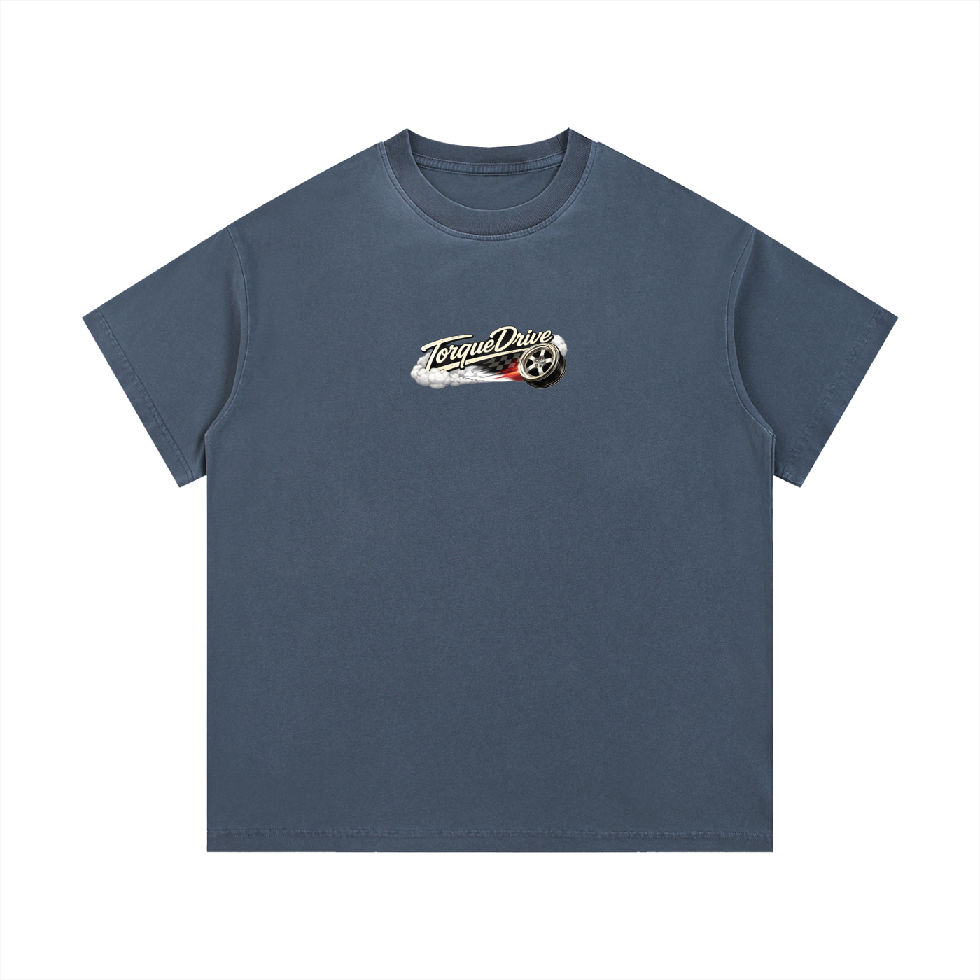 Mens Vintage Wash Torque Drive Cotton T-Shirt