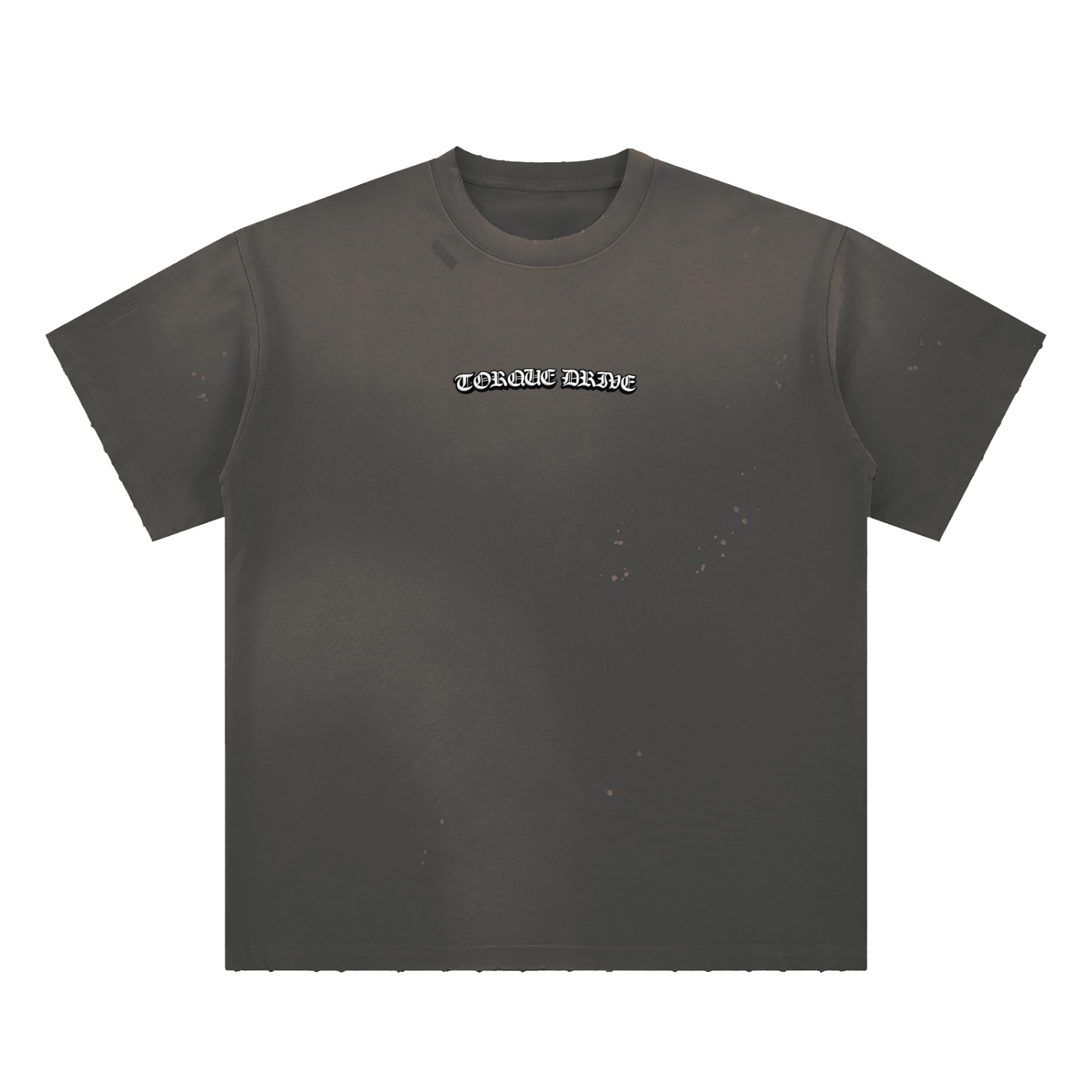 Hand-Frayed Sunfade Paint Splatter T-Shirt - torque drive / Fourcelo collab shirt LIMITED