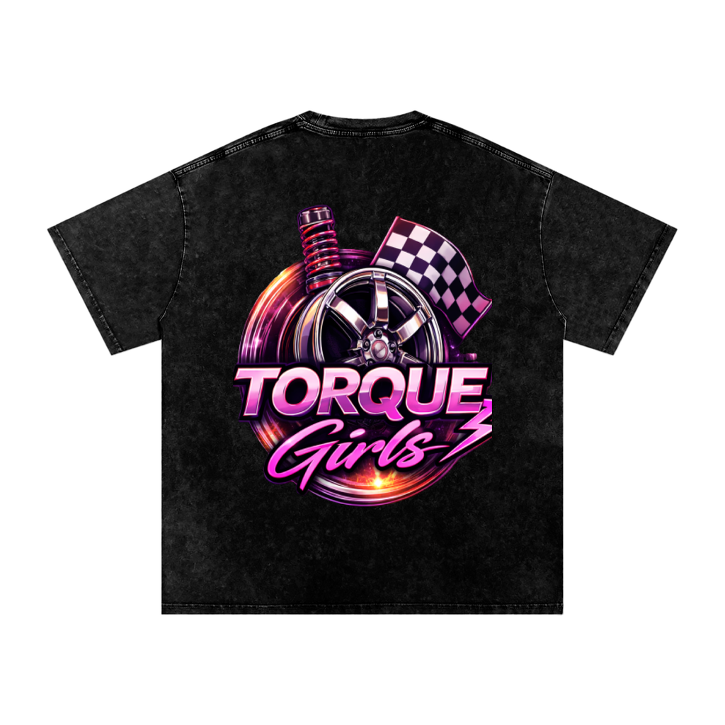 ORIGINAL Torque Girls Snow Washed Oversized Cotton T-Shirt