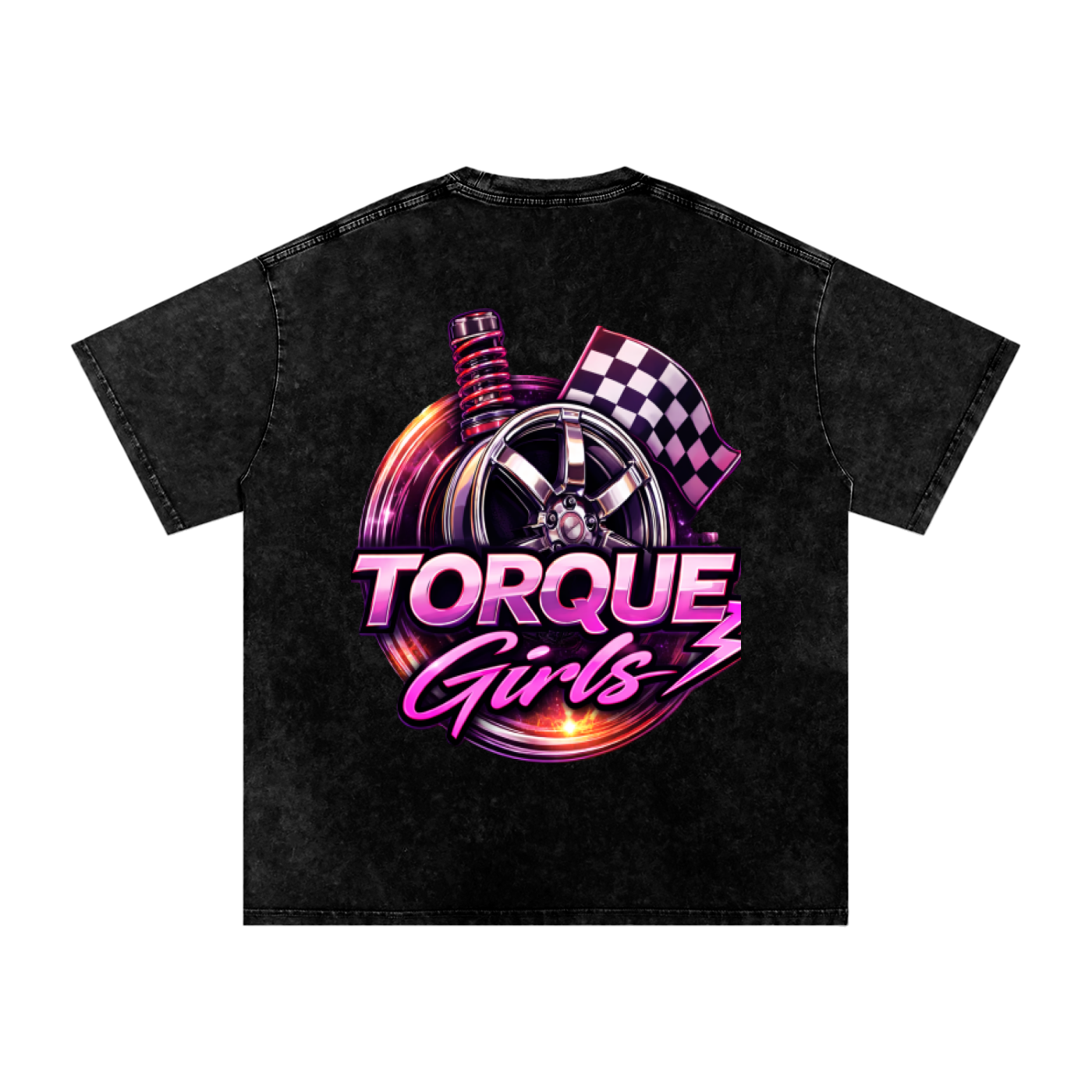 ORIGINAL Torque Girls Snow Washed Oversized Cotton T-Shirt