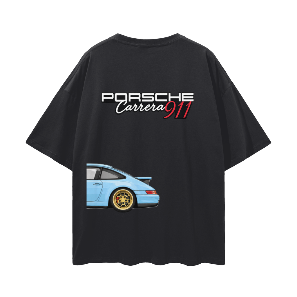 Streetwear porsche Loose Drop Shoulder T-Shirt