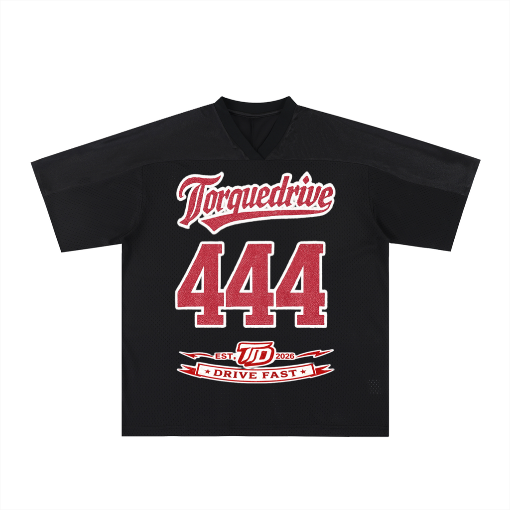 Oversized Mesh V-Neck Torque Drive Jersey