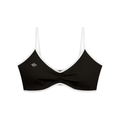 Women's Color Block Ruched V-Neck Sports Bra