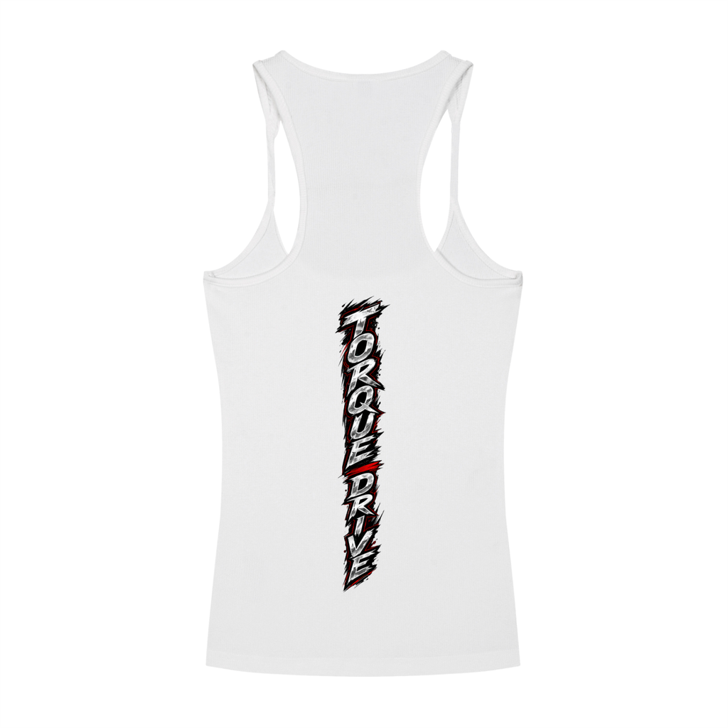 Womans torque drive Slim Fit Ribbed Racerback Tank Top