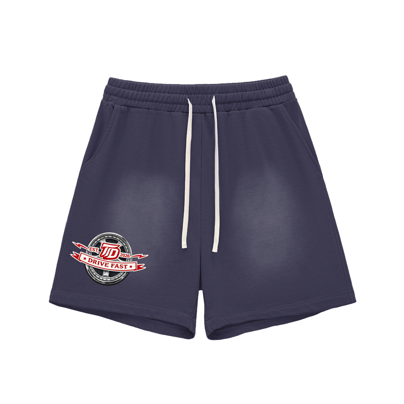 Mens Sun Fade Raw Edge torque drive shorts