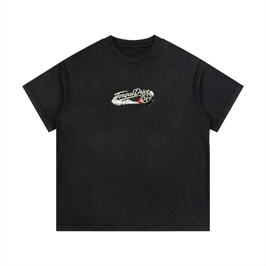 Mens Vintage Wash Torque Drive Cotton T-Shirt