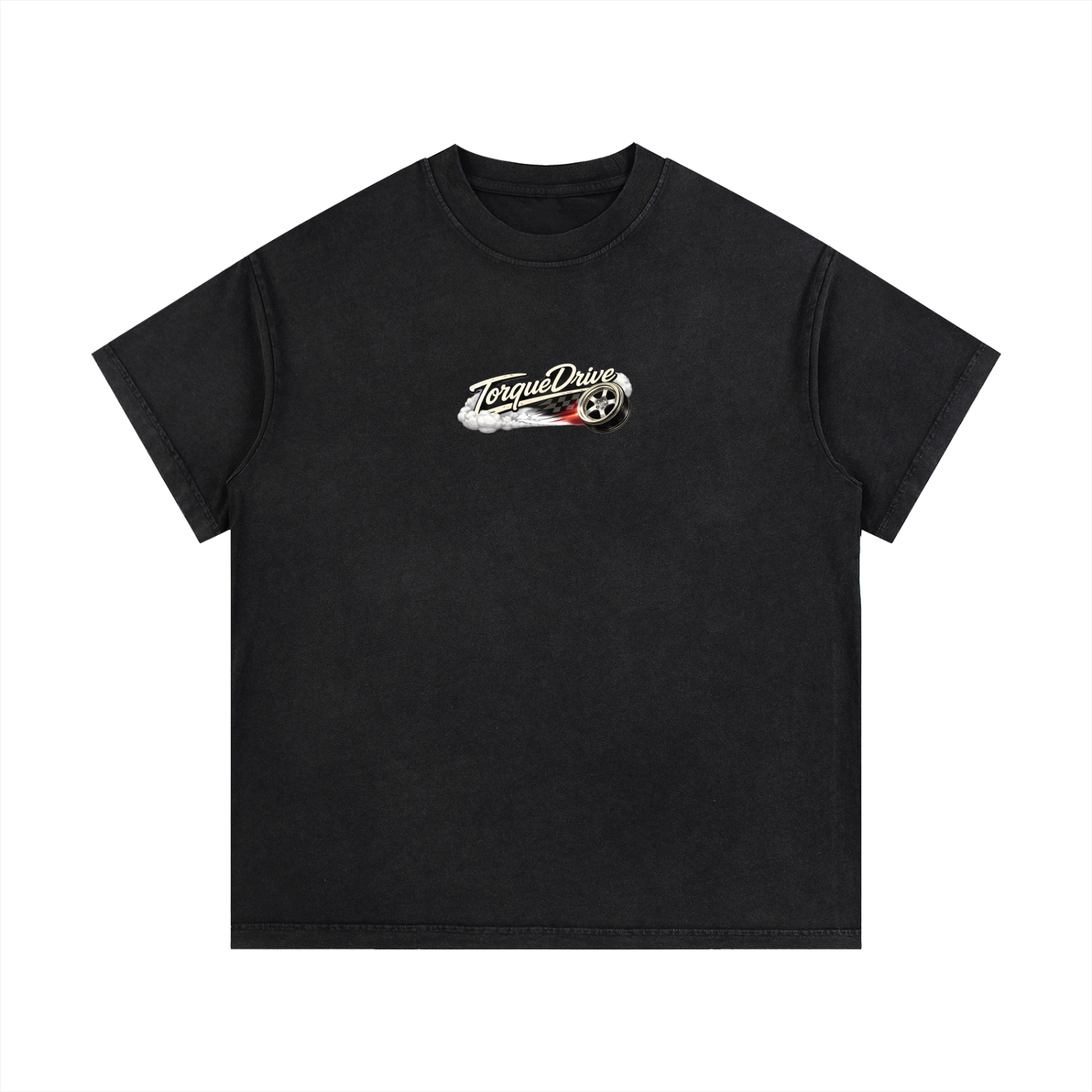 Mens Vintage Wash Torque Drive Cotton T-Shirt