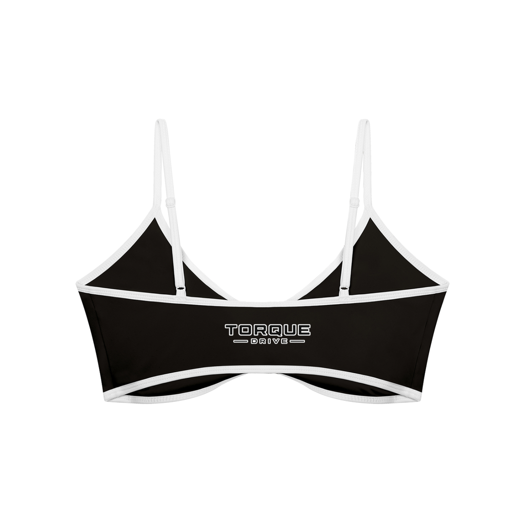 Women's Color Block Ruched V-Neck Sports Bra