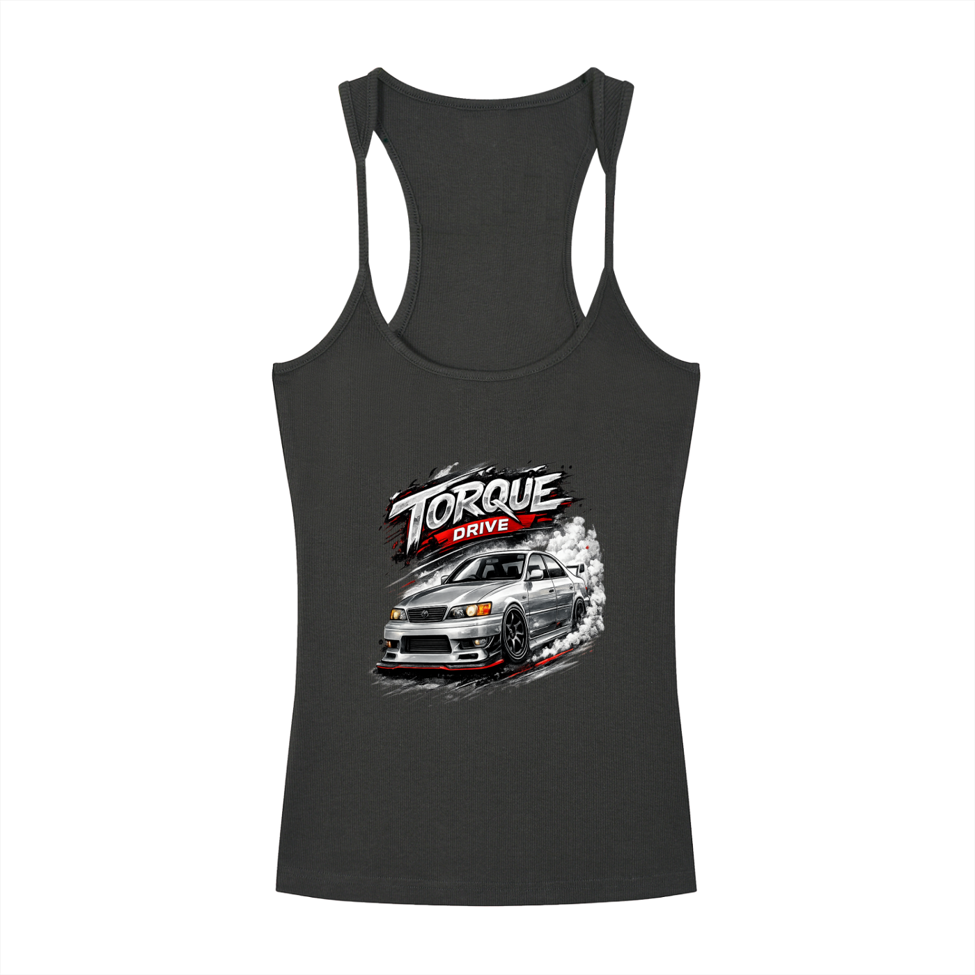 Womans torque drive Slim Fit Ribbed Racerback Tank Top