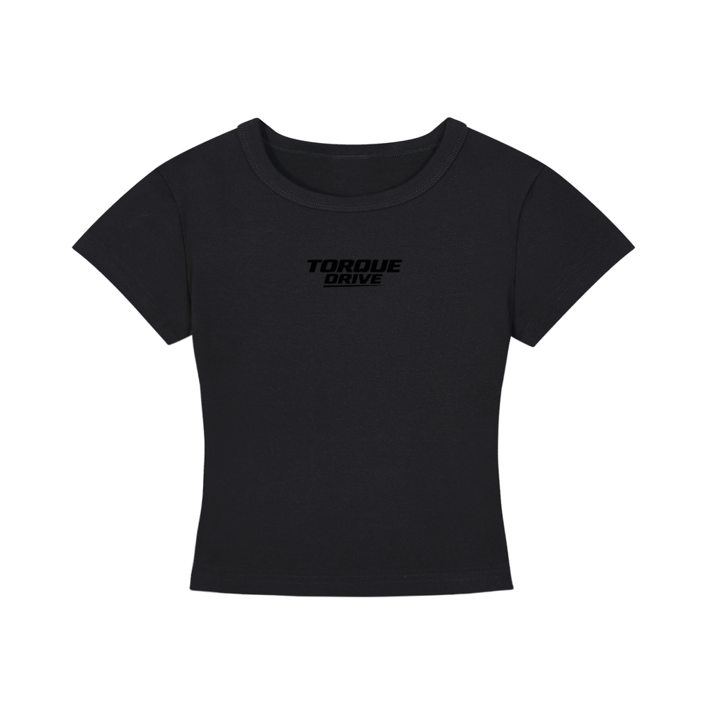 Women's torque drive Cropped baby tee