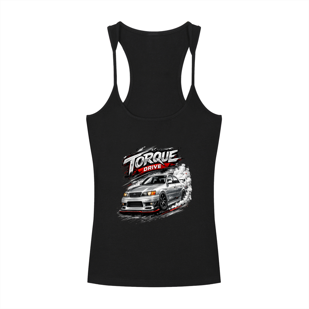 Womans torque drive Slim Fit Ribbed Racerback Tank Top
