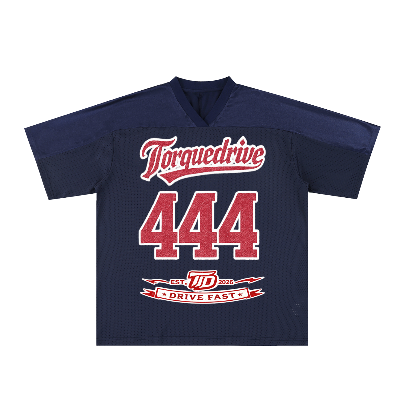 Oversized Mesh V-Neck Torque Drive Jersey