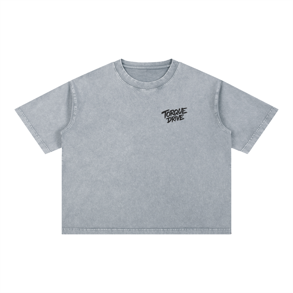 Mineral Wash Boxy Cotton T-Shirt