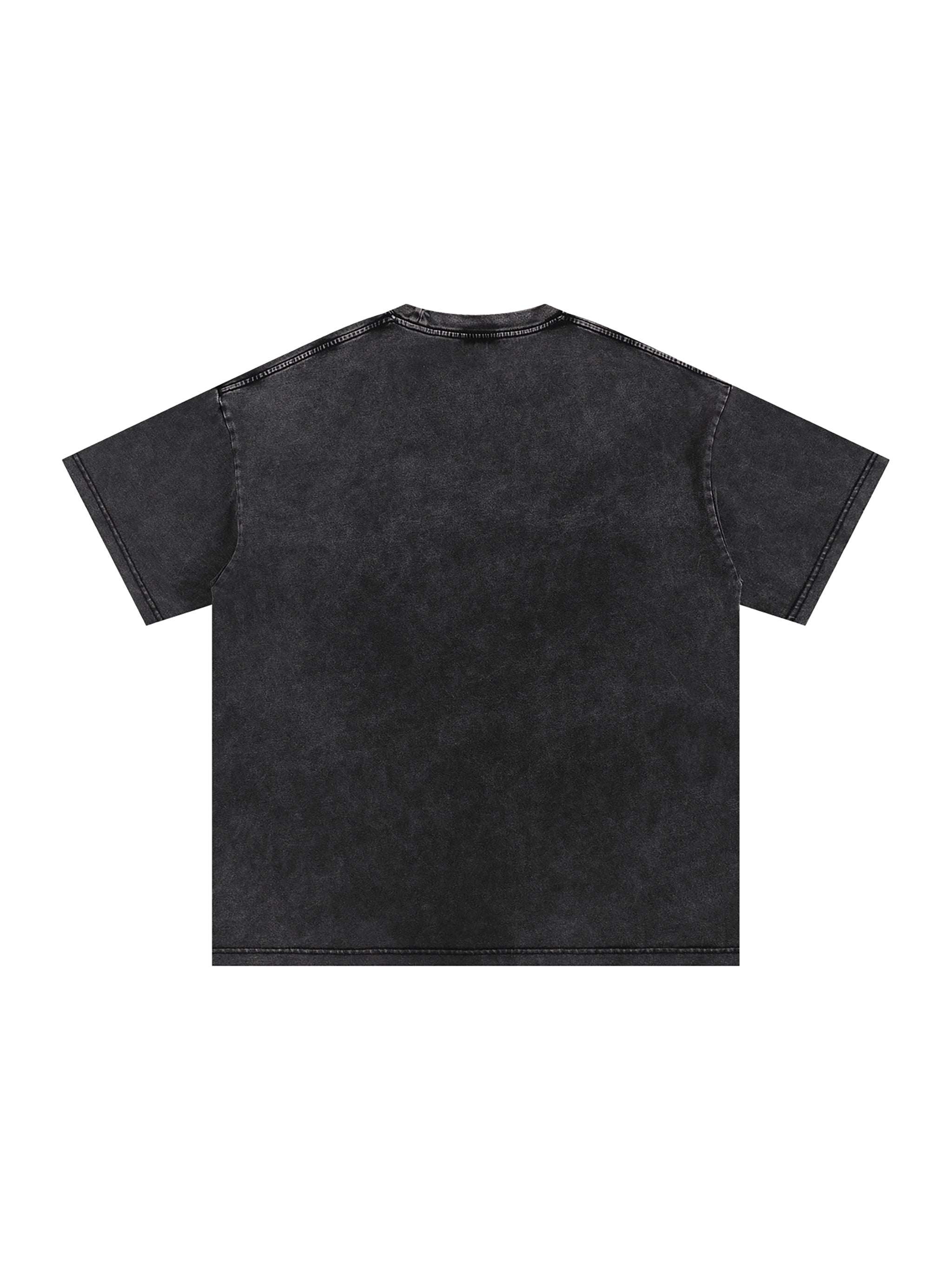 Snow Washed Torque Drive Oversized Cotton T-Shirt