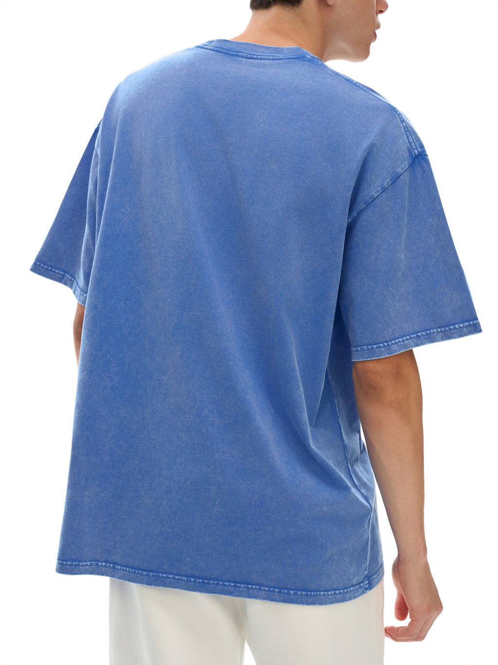 Snow Washed Torque Drive Oversized Cotton T-Shirt
