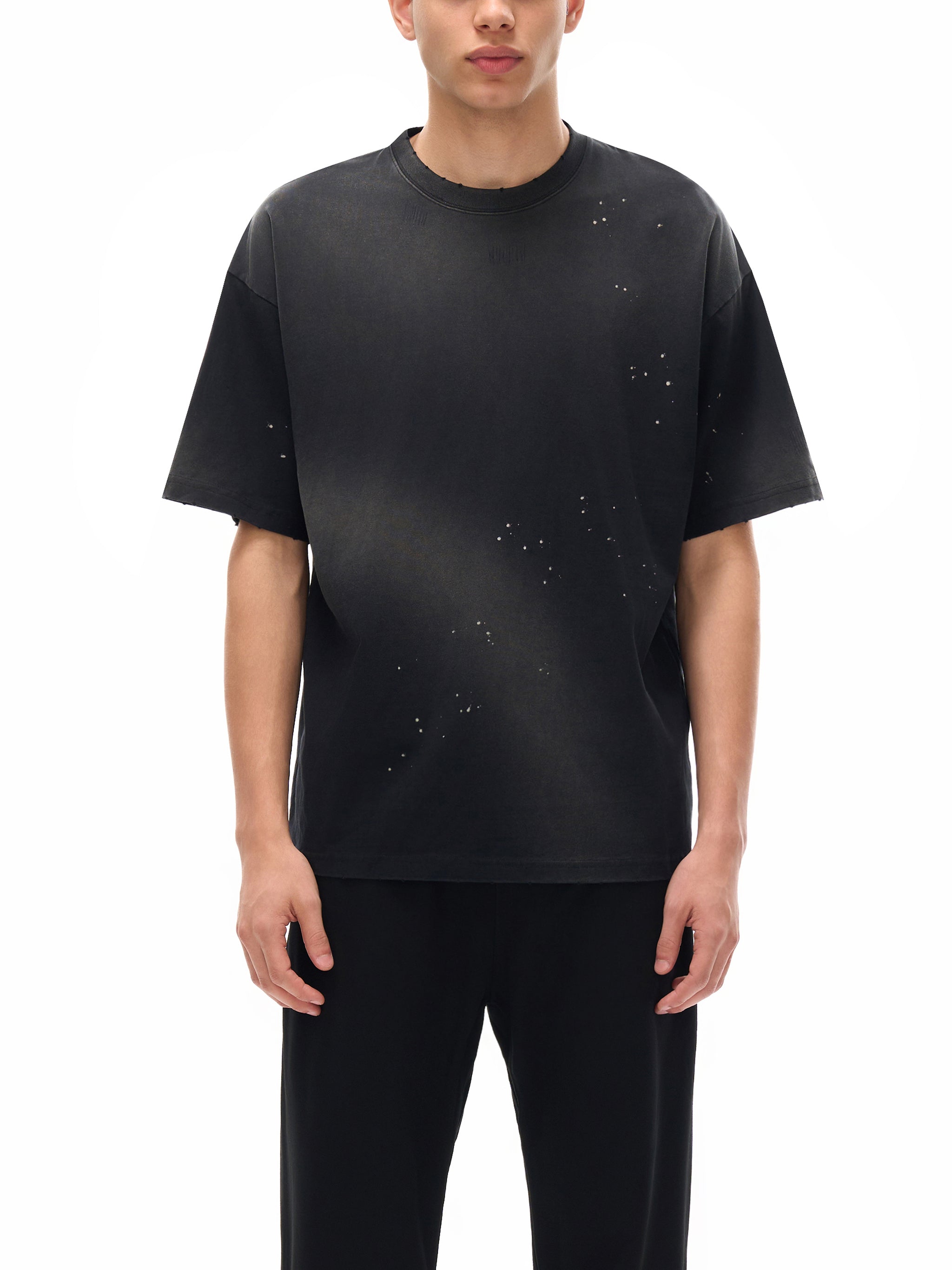 Hand-Frayed Sunfade Paint Splatter T-Shirt - torque drive / Fourcelo collab shirt LIMITED