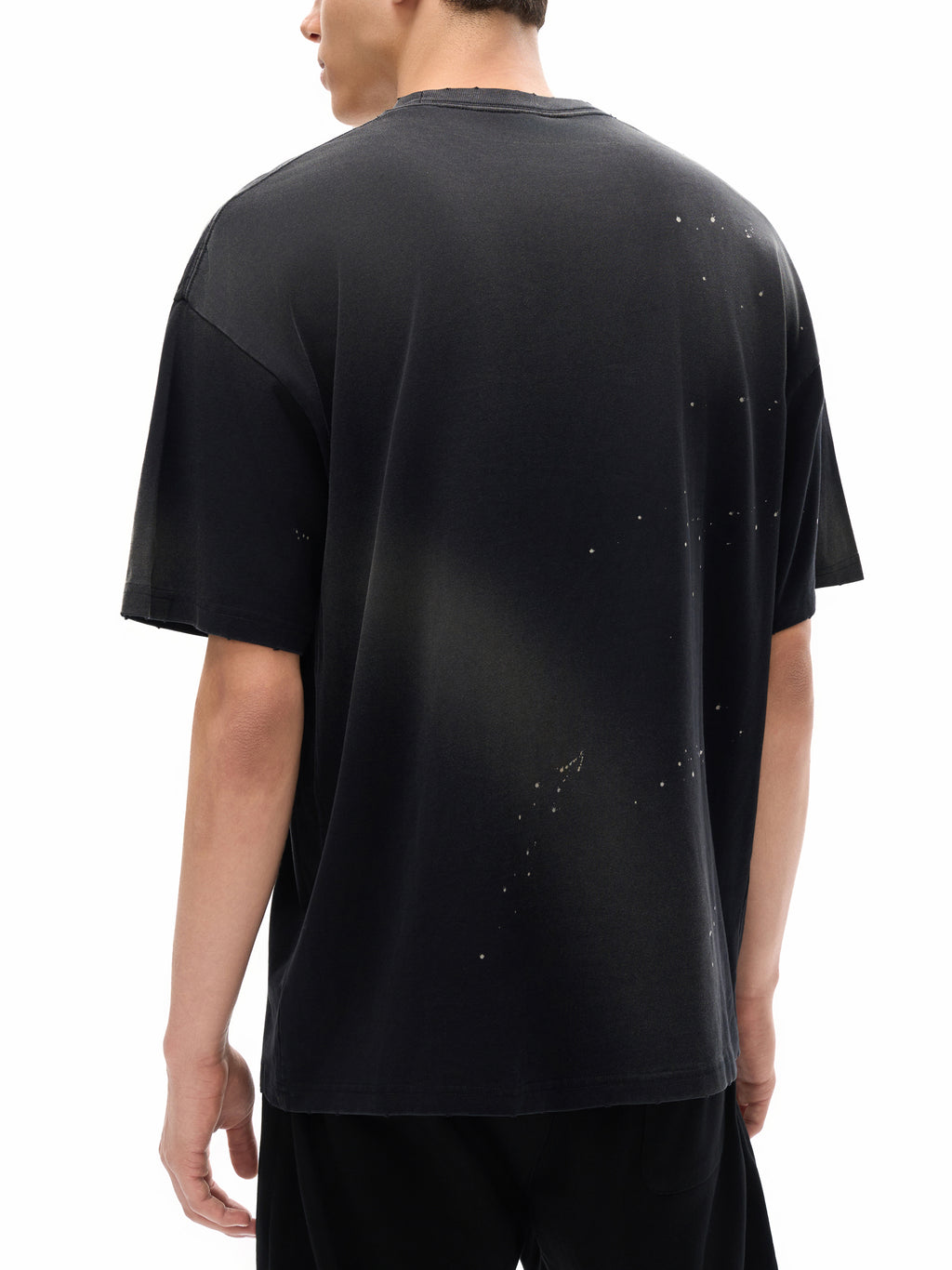 Hand-Frayed Sunfade Paint Splatter T-Shirt - torque drive / Fourcelo collab shirt LIMITED