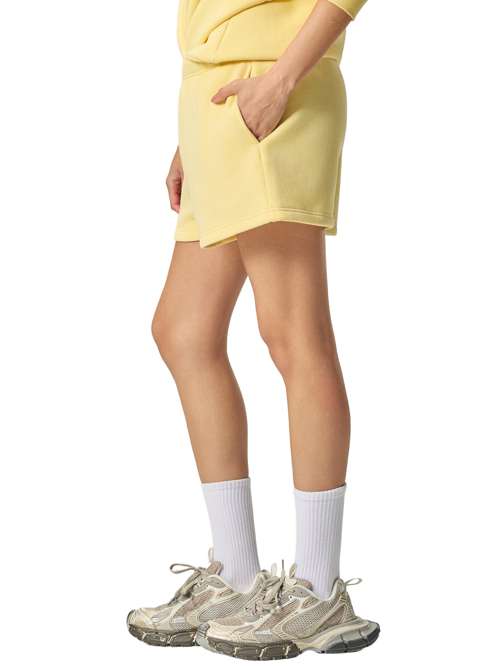 Womans Essential Fleece Torque Drive Drawstring Sweatshorts
