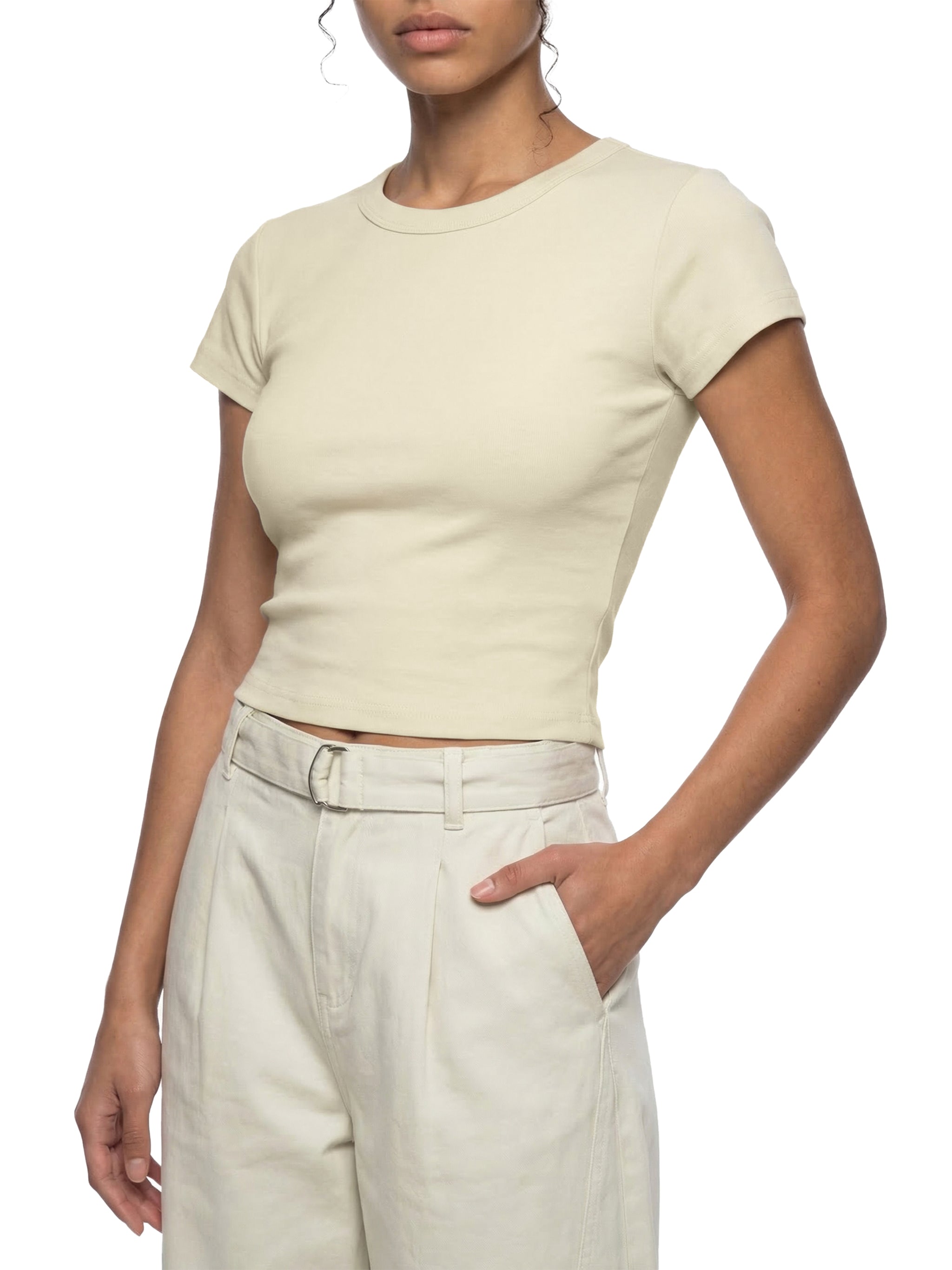 Women's torque drive Cropped baby tee