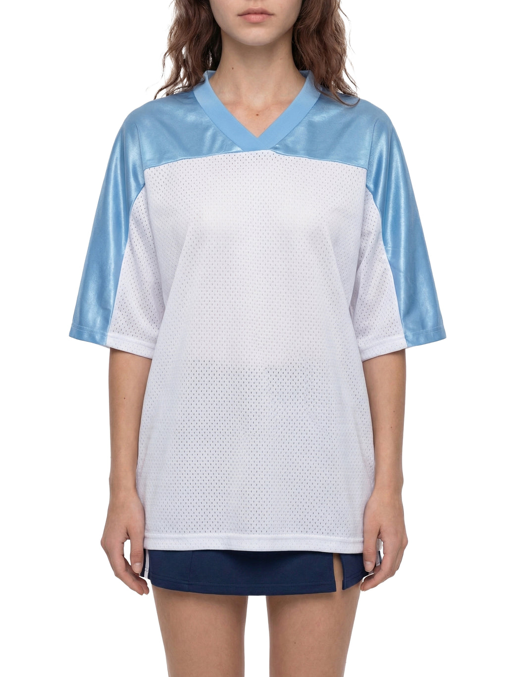 Oversized Mesh V-Neck Torque Drive Jersey